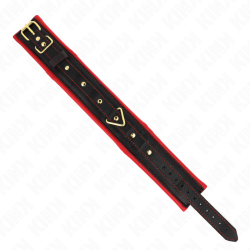 Kink - Collier Avec Laisse En Tissu Uni Ajustable 33-48 Cm X 5,7 Cm